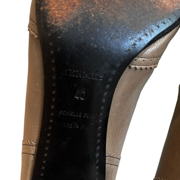 Hermes Vintage Tassel Bow Kitten Heels, Sz 40 - Picture 13 of 16